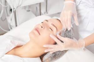 Cosmetologist,Makes,Rejuvenation,Injection,In,Woman,Face,Skin,,Anti,Aging